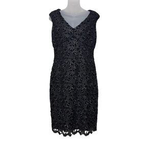 NWT Lauren Ralph Lauren Floral Crochet Lace Overlay Dress